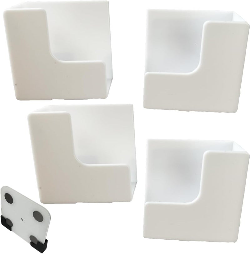 SquEqu 2 Pair Bathroom Scale Holder Wall Mount Bracket Self Adhesive Smart Scale Stand Organizer for Digital Body Weight Scales Bathroom Digital Weighing Scale Body Scales - Image 1